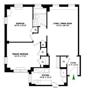 878 W End Ave #10B floorplan