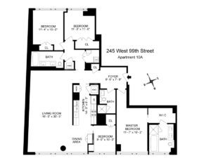 245 W 99th St #10A floorplan