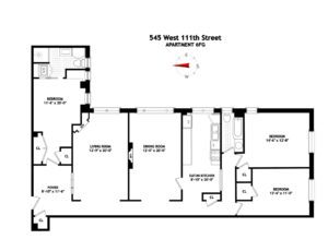 545 W 111th St #6FG floorplan